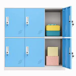 6 Door Metal Office Storage Locker Cabinet, Gym School and Home Locker,Metal Locker Storage for Employee Staff or Workers(Blue) 6 Door Metal Office Storage Locker Cabinet, Gym School and Home Locker,Metal Locker Storage for Employee Staff or Workers(Blue)