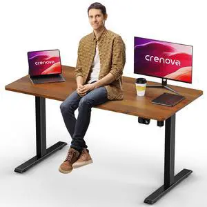 Electric Standing Desk,Height Adjustable Computer Home Office Stand Up Desk,48 x 24 Inches Whole-Piece Sit Stand Studying Gaming Table(Vintage Brown) Electric Standing Desk,Height Adjustable Computer Home Office Stand Up Desk,48 x 24 Inches Whole-Piece Sit Stand Studying Gaming Table(Vintage Brown)