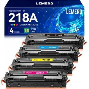 218A Toner Cartridges 4 Pack 218X (with Chip) Compatible Replacement for HP 218A 218X Toner Cartridges Work for HP Color LaserJet Pro MFP 3301cdw 3201dw 3301sdw Printer W2180A W2180X (BCMY-4P) 218A Toner Cartridges 4 Pack 218X (with Chip) Compatible Replacement for HP 218A 218X Toner Cartridges Work for HP Color LaserJet Pro MFP 3301cdw 3201dw 3301sdw Printer W2180A W2180X (BCMY-4P)