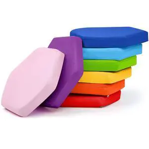 8 Pcs Extra Thick Flexible Seating Floor Cushion Assorted Colored Floor Pillow Classroom Seat Cushion Soft Classroom Seating for Kid Learning(Bright Colors,13.8 x 13.8 x 2 Inch,Hexagon) 8 Pcs Extra Thick Flexible Seating Floor Cushion Assorted Colored Floor Pillow Classroom Seat Cushion Soft Classroom Seating for Kid Learning(Bright Colors,13.8 x 13.8 x 2 Inch,Hexagon)