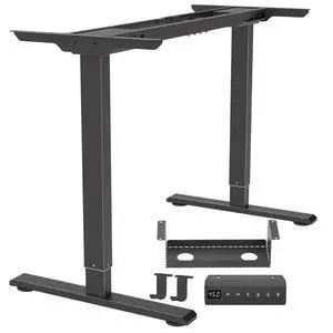 Dual Motor Standing Desk Frame, Ergonomic Stand Up Desk Base Workstation with Cable Management Tray, Headphone Hook for Home Office Dual Motor Standing Desk Frame, Ergonomic Stand Up Desk Base Workstation with Cable Management Tray, Headphone Hook for Home Office