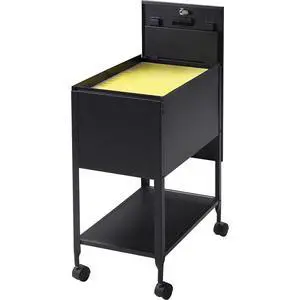 Standard Lock Mobile File Black 28.35" x 16.54" x 6.50" Standard Lock Mobile File Black 28.35" x 16.54" x 6.50"