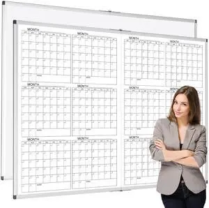 Large 48" x 36" Magnetic 12 Month Dry Erase Calendar White Board Foldable Whiteboard Calendar for Wall Mounted 2 in 1 Double Side Whiteboard with Dry Erase Board for Wall Office Home Large 48" x 36" Magnetic 12 Month Dry Erase Calendar White Board Foldable Whiteboard Calendar for Wall Mounted 2 in 1 Double Side Whiteboard with Dry Erase Board for Wall Office Home