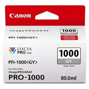 PFI-1000 Genuine Gray Ink Tank, Compatible with ImagePROGRAF PRO-1000 Printers PFI-1000 Genuine Gray Ink Tank, Compatible with ImagePROGRAF PRO-1000 Printers