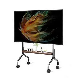 Mobile TV Cart Easel Rolling TV Stand for 32 to 75 Inch LCD LED OLED Flat Panel Screens, Portable Floor TV Stand with Locking Wheels Hold Up to 110 Lbs,Rolling TV Cart Max VESA 600x400mm Mobile TV Cart Easel Rolling TV Stand for 32 to 75 Inch LCD LED OLED Flat Panel Screens, Portable Floor TV Stand with Locking Wheels Hold Up to 110 Lbs,Rolling TV Cart Max VESA 600x400mm