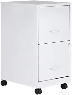 LYS SOHO File/File Mobile File Cabinet, White LYS SOHO File/File Mobile File Cabinet, White