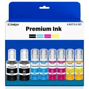 Compatible for 542 Ink Refill Bottles Fits Eco Tank Pro ET-5150 ET-5170 ET-5180 ET-5800 ET-5850 ET-5880 ET-16600 ST-C5000 ST-C5500, Pigment Ink T542 Combo Pack (2BK 2C 2M 2Y) Compatible for 542 Ink Refill Bottles Fits Eco Tank Pro ET-5150 ET-5170 ET-5180 ET-5800 ET-5850 ET-5880 ET-16600 ST-C5000 ST-C5500, Pigment Ink T542 Combo Pack (2BK 2C 2M 2Y)