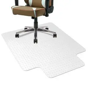 Office Chair Mat for Carpet with Lip, Flat Shipping Heavy Duty Hard Clear Chair Mats, Under Desk Protector Floor Mat, Smooth Glide Plastic Rolling Computer ChairMat (32x48 Inch) Office Chair Mat for Carpet with Lip, Flat Shipping Heavy Duty Hard Clear Chair Mats, Under Desk Protector Floor Mat, Smooth Glide Plastic Rolling Computer ChairMat (32x48 Inch)