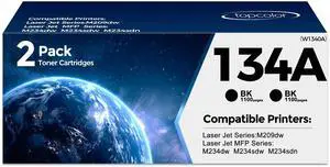 2 Pack Black 134A W1340A High Yield Compatible for HP 134A 134X W1340X Toner Cartridges Compatible with HP Laser Jet M209dw M211dw Laser Jet MFP M233dw M234dw M234sdw Printers 2 Pack Black 134A W1340A High Yield Compatible for HP 134A 134X W1340X Toner Cartridges Compatible with HP Laser Jet M209dw M211dw Laser Jet MFP M233dw M234dw M234sdw Printers