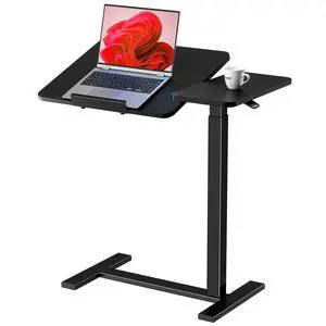 Standing Desk with Wheels, Rolling Desk, Laptop Table | Adjustable Height, Portable Computer Workstation, Tilting Desktop, Home Office Classroom Bedside, Black Standing Desk with Wheels, Rolling Desk, Laptop Table | Adjustable Height, Portable Computer Workstation, Tilting Desktop, Home Office Classroom Bedside, Black