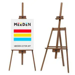Art Easel Stand for Painting: Solid Beech Wooden Easel Holds Canvas up to 43" for Adult Studio - Adjustable Artist Painting Easel for Wedding Sign Poster Display - Walnut Art Easel Stand for Painting: Solid Beech Wooden Easel Holds Canvas up to 43" for Adult Studio - Adjustable Artist Painting Easel for Wedding Sign Poster Display - Walnut