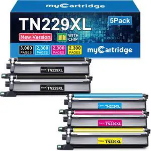 TN229XL Toner Cartridges 5 Pack Replacement for Brother TN229 TN-229XL | Compatible with Brother Printer MFC-L3780CDW HL-L3280CDW MFC-L3720CDW HL-L3220CDW HL-L3295CDW & More High Yield TN229XL Toner Cartridges 5 Pack Replacement for Brother TN229 TN-229XL | Compatible with Brother Printer MFC-L3780CDW HL-L3280CDW MFC-L3720CDW HL-L3220CDW HL-L3295CDW & More High Yield