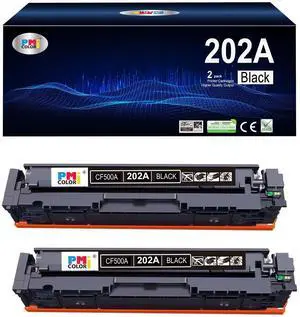 202A Black Toner Cartridge CF500A for HP 202A M254dw M281cdw,M281fdw 2Black | Compatible for HP Color Laserjet Pro M254dw; Color Laserjet Pro MFP M281cdw, M281fdw Printer Ink 202A Black Toner Cartridge CF500A for HP 202A M254dw M281cdw,M281fdw 2Black | Compatible for HP Color Laserjet Pro M254dw; Color Laserjet Pro MFP M281cdw, M281fdw Printer Ink