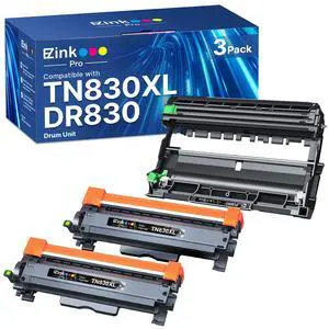for Brother TN830XL Toner and DR830 Drum Unit Replacement for Brother Printer HL-L2405W HL-L2400D HL-L2460DW HL-L2465DW HL-L2480DW DCP-L2640DW MFC-L2820DWXL(2 Toner 1 Drum) for Brother TN830XL Toner and DR830 Drum Unit Replacement for Brother Printer HL-L2405W HL-L2400D HL-L2460DW HL-L2465DW HL-L2480DW DCP-L2640DW MFC-L2820DWXL(2 Toner 1 Drum)