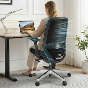 Ergonomic Office Chair, Lumbar Support, 4D Armrests, Black | Extra-Thick Seat, 4D Armrests, 4.3 in Lumbar Support,Seat Depth, Mesh Back, 126-Degree Recline, 330 lb Ergonomic Office Chair, Lumbar Support, 4D Armrests, Black | Extra-Thick Seat, 4D Armrests, 4.3 in Lumbar Support,Seat Depth, Mesh Back, 126-Degree Recline, 330 lb