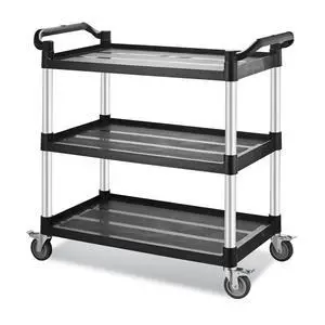 Utility Rolling Carts with Wheels, Large Plastic Service Carts, Heavy Duty Restaurant Cart with 4 Brake Lockable Wheels for Kitchen/Office/Warehouse (3 Tier-40.1×19.7×38.1inches/540lbs) Utility Rolling Carts with Wheels, Large Plastic Service Carts, Heavy Duty Restaurant Cart with 4 Brake Lockable Wheels for Kitchen/Office/Warehouse (3 Tier-40.1×19.7×38.1inches/540lbs)