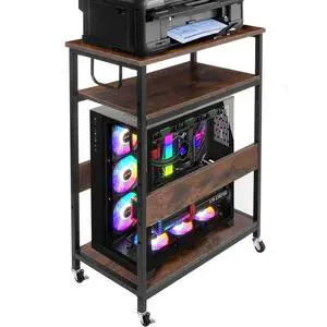 Extra Large Computer Tower Stand, Height Adjustable PC Stand for Floor | Computer & Machine Carts, PC Tower Stand, Printer Stands with Steel Wheels, Hold 110 lbs (Fit 11" D x 22" W x 24.5" H Tower) Extra Large Computer Tower Stand, Height Adjustable PC Stand for Floor | Computer & Machine Carts, PC Tower Stand, Printer Stands with Steel Wheels, Hold 110 lbs (Fit 11" D x 22" W x 24.5" H Tower)