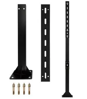 4.3' Heavy-Duty Bolt Down Sign Post with Base | 51'' Plinth-Mounted Metal Holder with Pre-Drilled Holes, Base-Plate Mounted Pole for Parking Traffic Street Store 4.3' Heavy-Duty Bolt Down Sign Post with Base | 51'' Plinth-Mounted Metal Holder with Pre-Drilled Holes, Base-Plate Mounted Pole for Parking Traffic Street Store