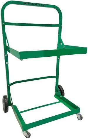FIVESTAR 400 lb. Capacity Heavy-Duty Recycle Bin Cart with Aluminum Frame and Recycle Bin Trays and Four Wheels FIVESTAR 400 lb. Capacity Heavy-Duty Recycle Bin Cart with Aluminum Frame and Recycle Bin Trays and Four Wheels