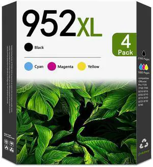 952XL Ink Cartridges (4-Pack,Black/Cyan/Magenta/Yellow) Compatible 952 Ink Cartridges Replacement for HP OfficeJet Pro 8710 7740 8720 8725 8210 8715 8702 8740 7720 8730 8216 Printers 952XL Ink Cartridges (4-Pack,Black/Cyan/Magenta/Yellow) Compatible 952 Ink Cartridges Replacement for HP OfficeJet Pro 8710 7740 8720 8725 8210 8715 8702 8740 7720 8730 8216 Printers