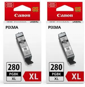 PGI-280XL Ink Cartridge Pigment Black 2 Pack in Retail Packing PGI-280XL Ink Cartridge Pigment Black 2 Pack in Retail Packing