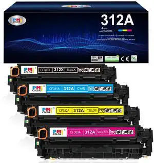 4 Pack Replacement for HP 312A Toner Cartridges M476dn M476dw M476nw | Compatible for HP Laserjet Pro MFP M476dn M476dw M476nw Printer Ink (Black, Cyan, Magenta, Yellow) 4 Pack Replacement for HP 312A Toner Cartridges M476dn M476dw M476nw | Compatible for HP Laserjet Pro MFP M476dn M476dw M476nw Printer Ink (Black, Cyan, Magenta, Yellow)