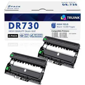 DR730 Drum Unit (NOT Toner) Replacement for Brother DR730 DR-730 High Yield Drum Unit Compatible with Brother HL-L2325DW HL-L2350DW MFC-L2710DW MFC-L2717DW DCP-L2550DW Printer (Black, 2 Pack) DR730 Drum Unit (NOT Toner) Replacement for Brother DR730 DR-730 High Yield Drum Unit Compatible with Brother HL-L2325DW HL-L2350DW MFC-L2710DW MFC-L2717DW DCP-L2550DW Printer (Black, 2 Pack)