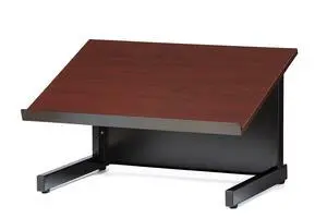 Audio Visual Direct Tabletop Lectern, Black/Cherry Audio Visual Direct Tabletop Lectern, Black/Cherry
