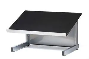 Audio Visual Direct Tabletop Lectern, Silver/Black Audio Visual Direct Tabletop Lectern, Silver/Black