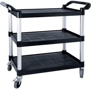 Utility Carts with Wheels, Large Size 3 Tier Rolling Cart with Lockable Wheels, Heavy Duty 600lbs Capacity Food Service Cart for Restaurant, Kitchen, Home, Warehouse, Office Utility Carts with Wheels, Large Size 3 Tier Rolling Cart with Lockable Wheels, Heavy Duty 600lbs Capacity Food Service Cart for Restaurant, Kitchen, Home, Warehouse, Office