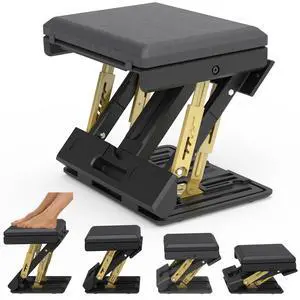120 lbs Heavy Duty Adjustable Footrest Under Desk, No-Tool Quick Height & Angle Adjustment (5 Levels, 8 Angles), Ergonomic Foot Stool with Soft Memory Foam for Office, Gaming & Home(Black) 120 lbs Heavy Duty Adjustable Footrest Under Desk, No-Tool Quick Height & Angle Adjustment (5 Levels, 8 Angles), Ergonomic Foot Stool with Soft Memory Foam for Office, Gaming & Home(Black)