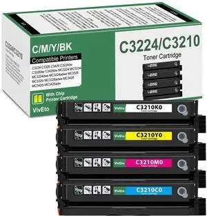 C3426 C3210 C3224 Toner Cartridge C3210C0 C3210K0 C3210M0 C3210Y0 C3210 Ink | C2310 Toner with New Chip, Replacement for Lexmark C3426 Toner for C3224 C3326 C3426 MC3224 MC3326 MC3426 Printer, 4-Pack C3426 C3210 C3224 Toner Cartridge C3210C0 C3210K0 C3210M0 C3210Y0 C3210 Ink | C2310 Toner with New Chip, Replacement for Lexmark C3426 Toner for C3224 C3326 C3426 MC3224 MC3326 MC3426 Printer, 4-Pack