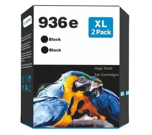 936e Black Replacement for HP 936e 936 Black Ink Cartridge for HP Printers 9125e 9120e Series, for OfficeJet Pro 9130e 9135e 9730e 9120 9130 (2 Pack 936XL Black) 936e Black Replacement for HP 936e 936 Black Ink Cartridge for HP Printers 9125e 9120e Series, for OfficeJet Pro 9130e 9135e 9730e 9120 9130 (2 Pack 936XL Black)