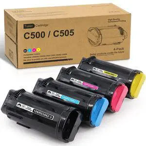 Versalink C500 / C505 Toner Cartridges (4-Pack, BK/C/M/Y) Replacement for Xerox Versalink C500 C500DN C500N C505 C505DN C505N C505S Printer - 106R03862 106R03863 106R03864 106R03865 Versalink C500 / C505 Toner Cartridges (4-Pack, BK/C/M/Y) Replacement for Xerox Versalink C500 C500DN C500N C505 C505DN C505N C505S Printer - 106R03862 106R03863 106R03864 106R03865