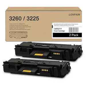 Phaser 3260 Workcentre 3225 Black High Capacity 106R02777 Toner Cartridge (3,500 Pages): 2 Pack Compatible 106R02777 Toner Replacement for Xerox Phaser 3260 3052 WorkCentre 3225 3215 Printer Phaser 3260 Workcentre 3225 Black High Capacity 106R02777 Toner Cartridge (3,500 Pages): 2 Pack Compatible 106R02777 Toner Replacement for Xerox Phaser 3260 3052 WorkCentre 3225 3215 Printer