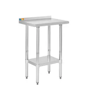 Stainless Steel Table 18" X 24" with Backsplash | Commercial Heavy Duty Prep & Work Table with Undershelf for Kitchen, Restaurant, Home, Hotel Stainless Steel Table 18" X 24" with Backsplash | Commercial Heavy Duty Prep & Work Table with Undershelf for Kitchen, Restaurant, Home, Hotel