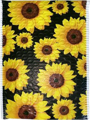 Bubble Mailer, Self-Sealing and Tear Resistant, Sunflowers, 6" x 10" (074108),Black (Pack of 300) Bubble Mailer, Self-Sealing and Tear Resistant, Sunflowers, 6" x 10" (074108),Black (Pack of 300)