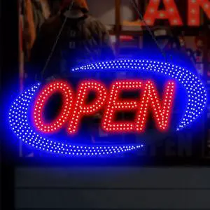 Led Open Signs for Business 30x13 inch Large Store Sign w/Remote Control Window Wall Door Bar Resturant Coffee Salon,ON/OFF Switch Red/Blue Led Open Signs for Business 30x13 inch Large Store Sign w/Remote Control Window Wall Door Bar Resturant Coffee Salon,ON/OFF Switch Red/Blue