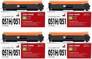 051H 051 Toner Cartridge for Canon MF267dw CRG051H CRG-051H Printer 4 Pack | Compatible for Canon ImageCLASS MF264dw MF269dw LBP161dn LBP162dw MF263dn MF266dn LBP160 MF260 Series MF269 MF264 Printer 051H 051 Toner Cartridge for Canon MF267dw CRG051H CRG-051H Printer 4 Pack | Compatible for Canon ImageCLASS MF264dw MF269dw LBP161dn LBP162dw MF263dn MF266dn LBP160 MF260 Series MF269 MF264 Printer
