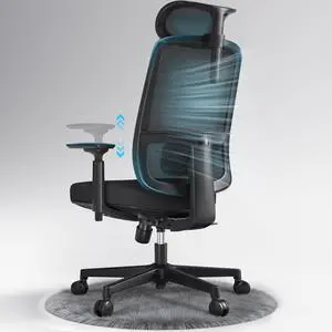 Ergonomic Mesh Office Chair Computer Desk Chair, Headrest, Black | 3D Armrests, Lumbar Support, Seat Slide, 330 lbs Capacity, Home Office and Gaming Ergonomic Mesh Office Chair Computer Desk Chair, Headrest, Black | 3D Armrests, Lumbar Support, Seat Slide, 330 lbs Capacity, Home Office and Gaming