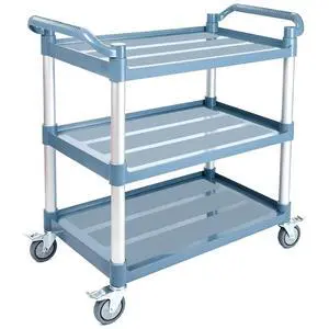 3-Tier Rolling Utility Cart on Wheels, 540 lbs Capacity Utility Service Cart, Commercial Kitchen Cart with 4 Lockable Swivel Casters for Restaurant/Home/Warehouse/Office (40x 19.41x 38.58 in) 3-Tier Rolling Utility Cart on Wheels, 540 lbs Capacity Utility Service Cart, Commercial Kitchen Cart with 4 Lockable Swivel Casters for Restaurant/Home/Warehouse/Office (40x 19.41x 38.58 in)