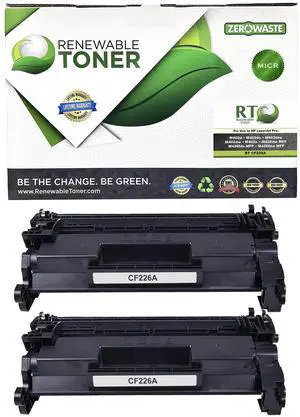 RT 26A CF226A MICR Ink Compatible with HP Pro M402n M402dn M402d M402dw MFP M426fdw M426fdn M426dw | 26X CF226X Check Printer Toner Cartridge (Pack of 2) RT 26A CF226A MICR Ink Compatible with HP Pro M402n M402dn M402d M402dw MFP M426fdw M426fdn M426dw | 26X CF226X Check Printer Toner Cartridge (Pack of 2)