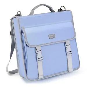 3" D-ring Zipper Binder with 700+ Sheets Capacity | 3-ring Zip Up Binder with Shoulder Strap for School, College, Office, Compatible with 13" MacBook/Tablet (Light Blue) 3" D-ring Zipper Binder with 700+ Sheets Capacity | 3-ring Zip Up Binder with Shoulder Strap for School, College, Office, Compatible with 13" MacBook/Tablet (Light Blue)