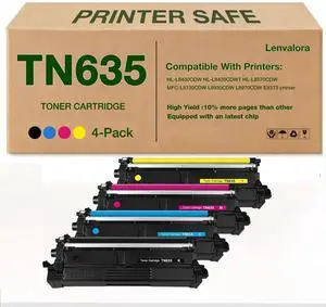 TN635 TN-635 Toner Cartridge Replacement for Brother TN635XL TN635 Toner Work for HL-L8430CDW HL-L8430CDWT HL-L8570CDW MFC-L8730CDW MFC-L8930CDW MFC-L8970CDW MFC-EX575 EX575 Toner Printers TN635 TN-635 Toner Cartridge Replacement for Brother TN635XL TN635 Toner Work for HL-L8430CDW HL-L8430CDWT HL-L8570CDW MFC-L8730CDW MFC-L8930CDW MFC-L8970CDW MFC-EX575 EX575 Toner Printers