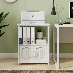 3 Tier Printer Stand, Filling File Cabinet with Open Shelves,White | Filling Cabinet with Book Shelf, Office Vertical Open Cabinet, Decorative Wood Printer Cabinet with Storage for Home Office 3 Tier Printer Stand, Filling File Cabinet with Open Shelves,White | Filling Cabinet with Book Shelf, Office Vertical Open Cabinet, Decorative Wood Printer Cabinet with Storage for Home Office