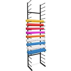 Wall Mount Blueprint Holder Storage Organizer - 34 Slot Blueprint Storage Rack - Blue Print Storage Organizer for Poster Storage, Construction Paper Storage, Map Storage (17 Tiers) Wall Mount Blueprint Holder Storage Organizer - 34 Slot Blueprint Storage Rack - Blue Print Storage Organizer for Poster Storage, Construction Paper Storage, Map Storage (17 Tiers)