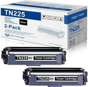 TN225 TN-225 Black High Yield Toner Cartridge 2 Pack Replacement for Brother TN 225 Toner for HL-3140CW MFC-9330CDW MFC-9340CDW HL-3180CDW MFC-9130CW MFC-9140CDN DCP-9015CDW Printer Toner TN225BK TN225 TN-225 Black High Yield Toner Cartridge 2 Pack Replacement for Brother TN 225 Toner for HL-3140CW MFC-9330CDW MFC-9340CDW HL-3180CDW MFC-9130CW MFC-9140CDN DCP-9015CDW Printer Toner TN225BK