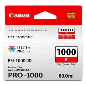 PFI-1000 Genuine Red Ink Tank, Compatible with ImagePROGRAF PRO-1000 Printers PFI-1000 Genuine Red Ink Tank, Compatible with ImagePROGRAF PRO-1000 Printers