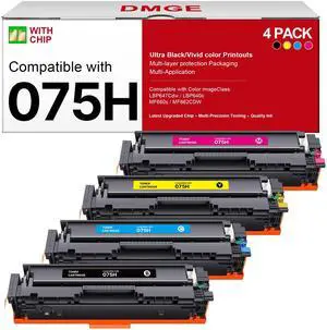 075H Toner Cartridges Compatible with Canon 075h 075 for MF663Cdw MF665Cdw | to Work with Color imageCLASS MF662Cdw MF663Cdw MF665Cdw LBP646Cdw LBP647Cdw LBP640 MF660 Series Printer(4 Pack) 075H Toner Cartridges Compatible with Canon 075h 075 for MF663Cdw MF665Cdw | to Work with Color imageCLASS MF662Cdw MF663Cdw MF665Cdw LBP646Cdw LBP647Cdw LBP640 MF660 Series Printer(4 Pack)