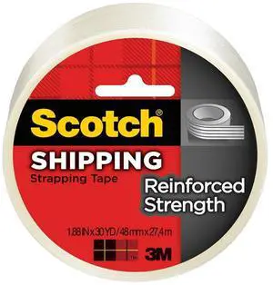 Scotch Reinforced Strength Shipping Strapping Tape, 1.88-Inch x 30-Yards, 6-Pack (8950-30) Scotch Reinforced Strength Shipping Strapping Tape, 1.88-Inch x 30-Yards, 6-Pack (8950-30)